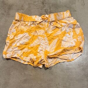 Sonoma Yellow and White Floral Shorts